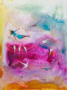 Farverig drømmeflyvning