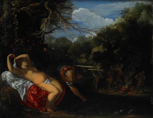 Apollo og Coronis af Adam Elsheimer
