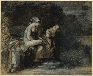 Batseba i badet af Adam Elsheimer