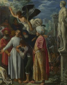 Saint Lawrence før hans martyrdød. Omkring 1600-01 af Adam Elsheimer