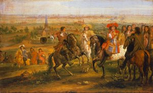 Erobringen af Lille af Ludvig XIV, 28. august af Adam Frans van der Meulen