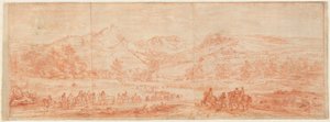 Französische Truppen vor Salins und den umliegenden Hügeln