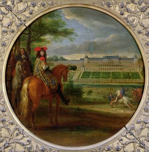 Udsigt over Saint-Germains nye palads fra terrassesiden, 1669 af Adam Frans van der Meulen
