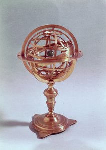Armillarkugle lavet på det ptolemæiske system, Rom, 1648 (messing) (se også 75480)