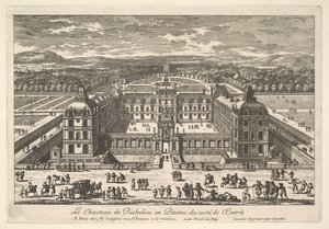 Château de Richelieu en Poictou fra indgangssiden, 1600-tallet.
