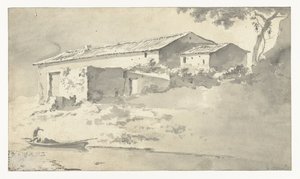 Hus i et sydlandsk landskab