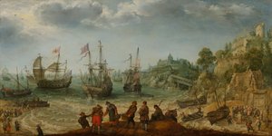 Sendes ud for en klippekyst, 1621