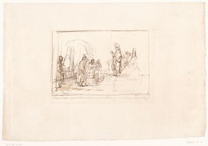 Tiltalte stillet for sine dommere Seks tryk efter tegninger af Rembrandt, opbevaret i Hofbibliothek i Wien (serietitel) Six estampes gravées d