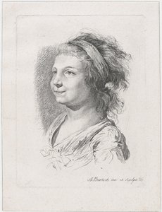 Portræt af Maria Anna Schaubach, 1785. af Adam von Bartsch