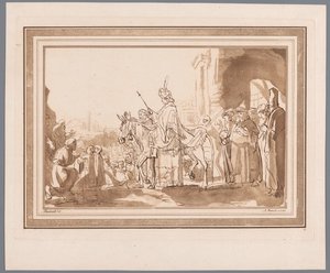 Salomon rider på Davids æsel Tryk efter tegninger af Rembrandt opbevaret i Hofbibliothek i Wien (serietitel) Recueil d