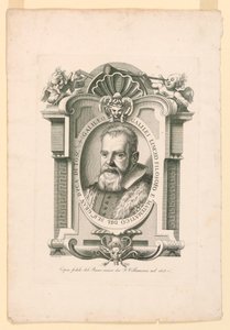 Portræt af Galileo Galilei (1562-1642) af Adamo Fioroni, active first half of 19th century