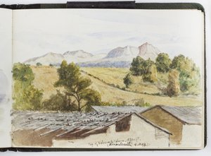 Skitsebog med akvareller, tegninger og noter, Mexico, 1896-1898 (akvarel) af Adela Breton
