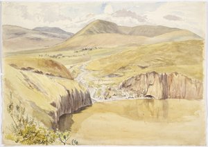 Alberea, nær Santiago del Valle, Guanajuato, Mexico (akvarel) af Adela Breton