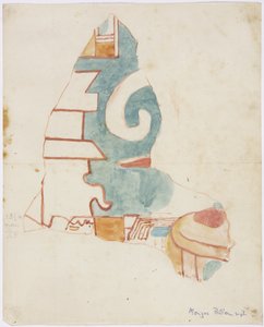 Akvarel maleri (akvarel) af Adela Breton