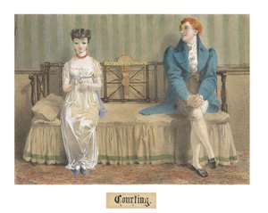 Courting, 1868 (wc & kropsfarve over blyant på blyant)