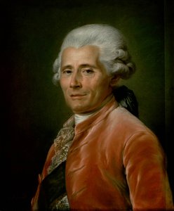 Portræt af Joseph-Marie Vien, kongens maler. af Adelaide Labille Guiard