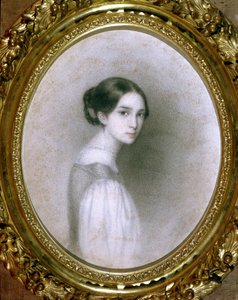 Portræt af Leopoldine Hugo (1824-43) (tegning) af Adele Julie Hugo