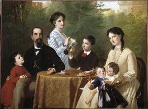 Familien Guastalla (Olie på lærred)
