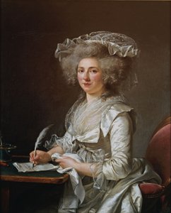 Fransk:  Portrait de femme Portræt af en kvinde af Adelaide Labille Guiard