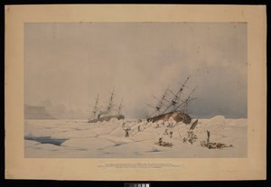 H.M.S. Phoenix og The Breadalbane i det øjeblik, hvor sidstnævnte blev knust og sænket... af Admiral Edward Augustus (after) Inglefield