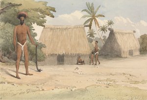 "Feejee-frisør; fra en af Tanoas yngre sønner, 7. oktober 1849 [Fiji] af Admiral Sir Edward Gennys Fanshawe