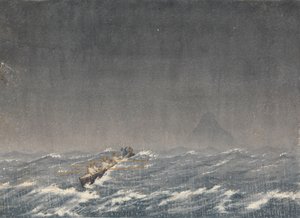 Yderste ankerplads i en byge, Mazatlan [Mexico], 22. august 1850, kl. 8.00. ... "Forespørgsel, hvilken vej er der til skibet"