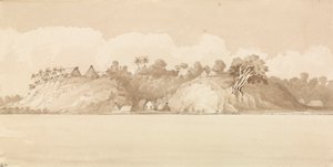 "Vewa, Feejee-øerne, oktober 1849 [Fiji] af Admiral Sir Edward Gennys Fanshawe