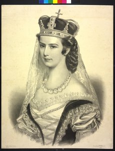 Kejserinde af Østrig Elisabeth (litografi)