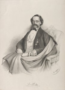 Portræt af violinisten og komponisten Heinrich Proch 1809-1878, 1857.