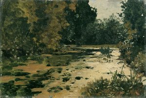 Waldtümpel af Adolf Gustav Ditscheiner