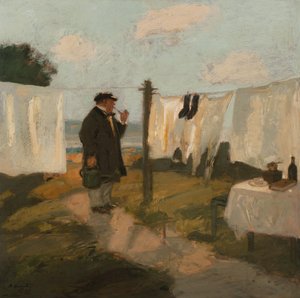 The Bleaching Meadow, The Wash Meadow, 1915 af Adolf Hengeler