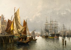 I havnen i Le Havre af Adolf Kaufmann