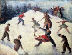 Winter Skating Scene c.1920