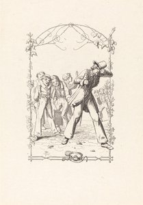 Peter Schlemihl hånet for hans mangel på skygge af Adolf Schrodter