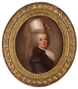 Portræt af dronning Marie Antoinette af Frankrig 1755-1793, 1789 af Adolf Ulrich Wertmuller