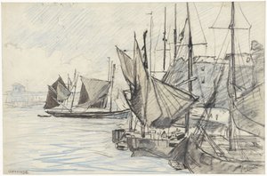 Sejlskibe i havnen i Oostende