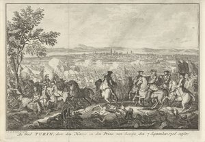 Relief af Torino, 1706 Byen Torino, vanhelliget af hertugen og prinsen af ​​Savoyen den 7. september 1706 (titel på objektet)