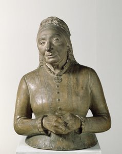 Portræt af Marie Fielder (1819-1901), 1882 (terracotta) af Adolf von Hildebrand