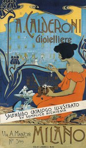 Juveler A. Calderoni A. Calderoni Juveler, Milano, 1898 af Adolfo Hohenstein