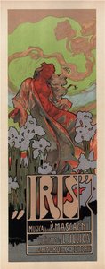 Plakat til Opera Iris af Pietro Mascagni, 1898