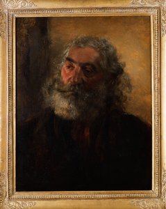 Portræt af en skægget mand, 1855 af Adolph Menzel