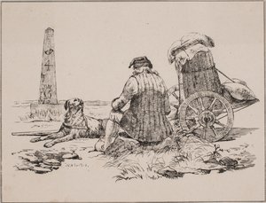 Bissekræmmeren og hans hund af Johan Adolph Kittendorff