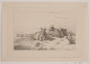 Hvilende køer af Johan Adolph Kittendorff
