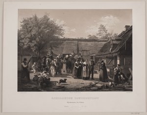Sjællandsk bondebryllup af Johan Adolph Kittendorff