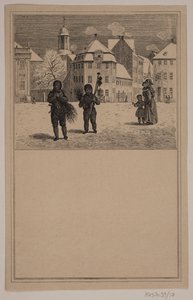 Skorstensfejerne. Nr. 16 i Chr. Winther og M. Rørbye, "25 Billeder for små børn" af Johan Adolph Kittendorff