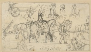 Studier i artilleri og kavaleri af Adolph Menzel