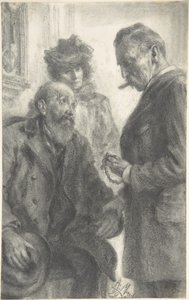 Læge og patient af Adolph Menzel