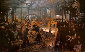 Jernvalseværket af Adolph Menzel