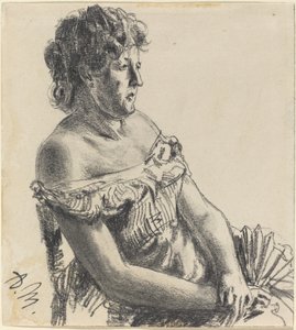 Kvinde i Hofkjole af Adolph Menzel