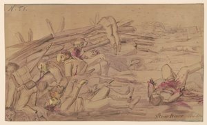 Stone River rebellion Abstrakt/medium af Adolph Metzner